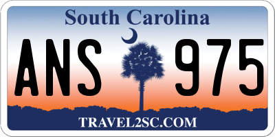 SC license plate ANS975