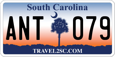 SC license plate ANT079