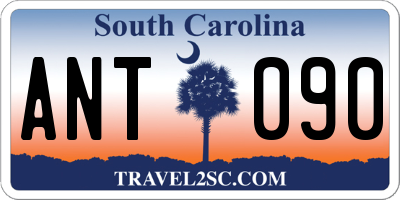 SC license plate ANT090