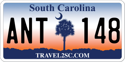 SC license plate ANT148