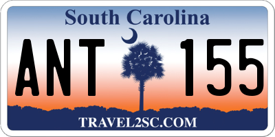 SC license plate ANT155