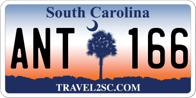 SC license plate ANT166