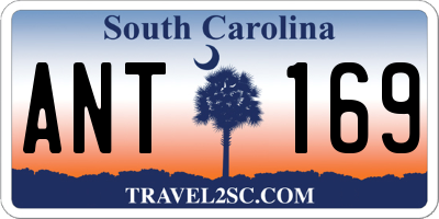 SC license plate ANT169