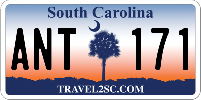 SC license plate ANT171