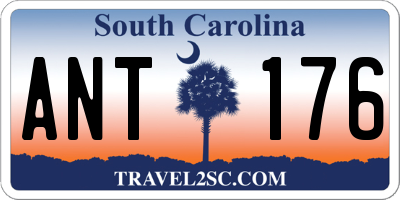 SC license plate ANT176