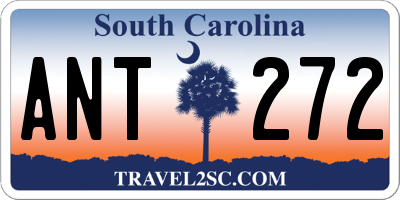 SC license plate ANT272