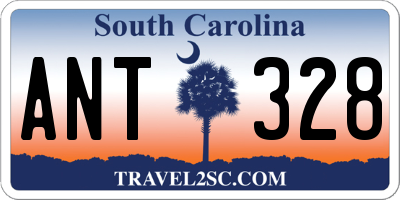 SC license plate ANT328
