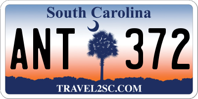 SC license plate ANT372