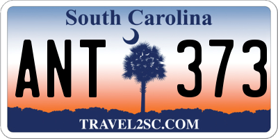 SC license plate ANT373