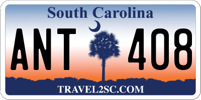 SC license plate ANT408