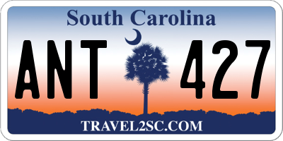 SC license plate ANT427