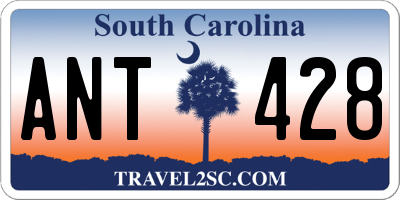 SC license plate ANT428
