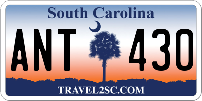 SC license plate ANT430
