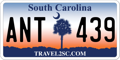 SC license plate ANT439