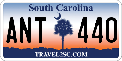 SC license plate ANT440