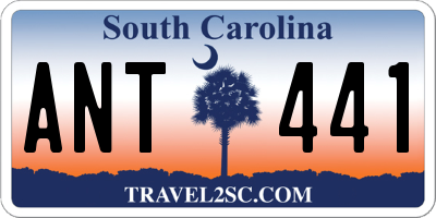 SC license plate ANT441