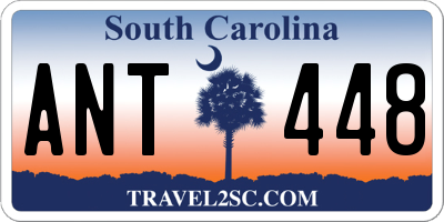 SC license plate ANT448