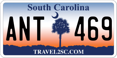 SC license plate ANT469