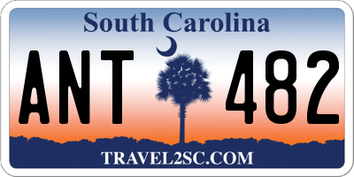 SC license plate ANT482