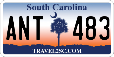 SC license plate ANT483