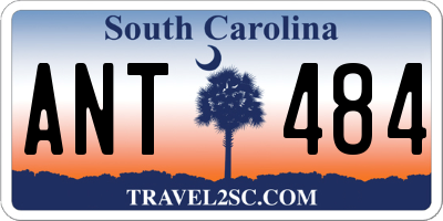 SC license plate ANT484