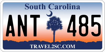 SC license plate ANT485