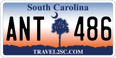 SC license plate ANT486