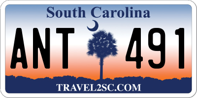 SC license plate ANT491