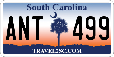 SC license plate ANT499