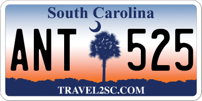 SC license plate ANT525