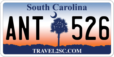 SC license plate ANT526