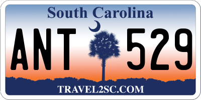 SC license plate ANT529