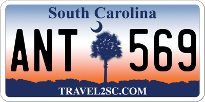 SC license plate ANT569