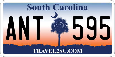 SC license plate ANT595