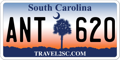 SC license plate ANT620