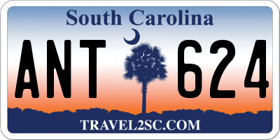 SC license plate ANT624