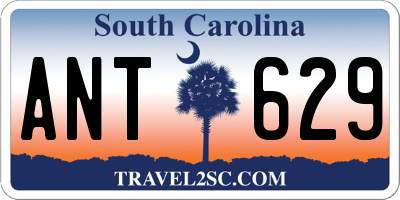 SC license plate ANT629