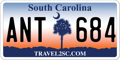 SC license plate ANT684
