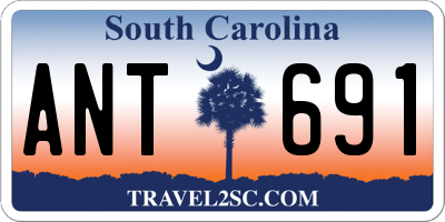 SC license plate ANT691