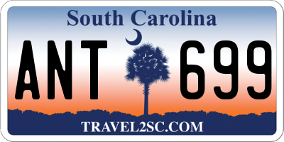 SC license plate ANT699