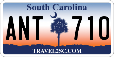 SC license plate ANT710
