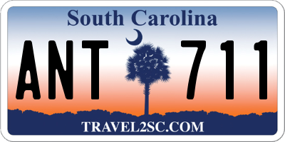 SC license plate ANT711