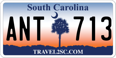SC license plate ANT713