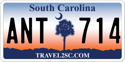 SC license plate ANT714