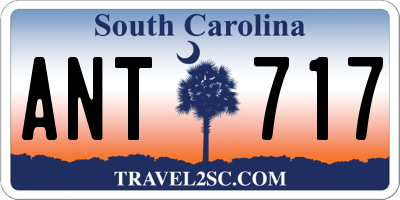 SC license plate ANT717
