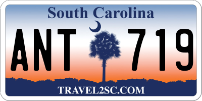 SC license plate ANT719