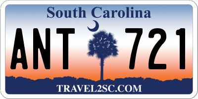 SC license plate ANT721