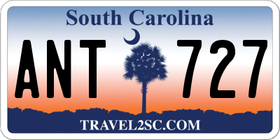 SC license plate ANT727