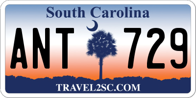 SC license plate ANT729