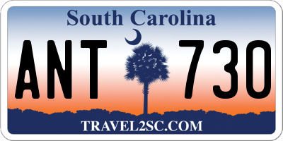 SC license plate ANT730